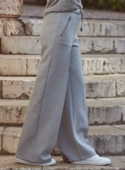 SOSANDAR Grey Regular Leg Pique Wide Leg With Stitch Detailing 20 9 SOSANDAR Grey Regular Leg Pique Wide Leg With Stitch Detailing 20 -Cheap Zest Garb Store tuc144171589 Grey R Z002A