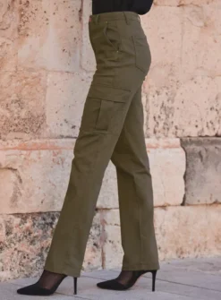 SOSANDAR Khaki Slim Leg Cargo Trouser 20 9 SOSANDAR Khaki Slim Leg Cargo Trouser 20 -Cheap Zest Garb Store tuc144173744 Khaki R Z004A