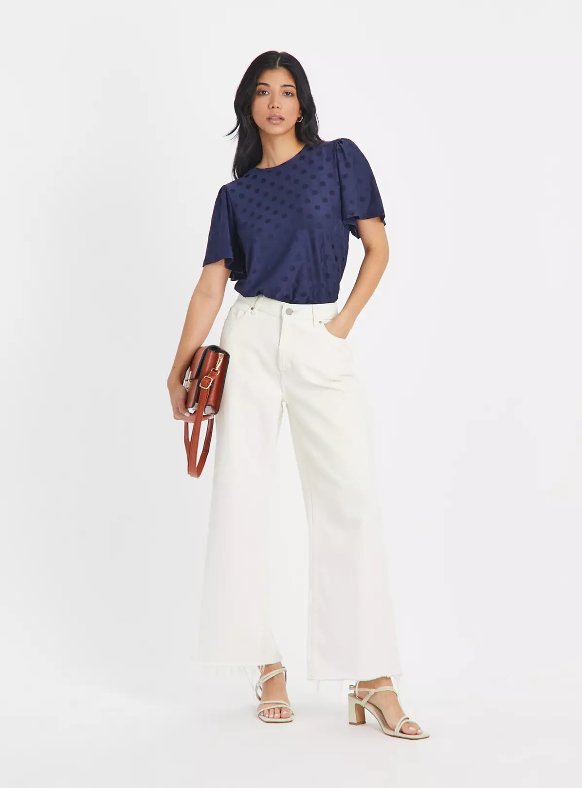 Navy Spot Jacquard Top18 4 Navy Spot Jacquard Top18 - Image 2