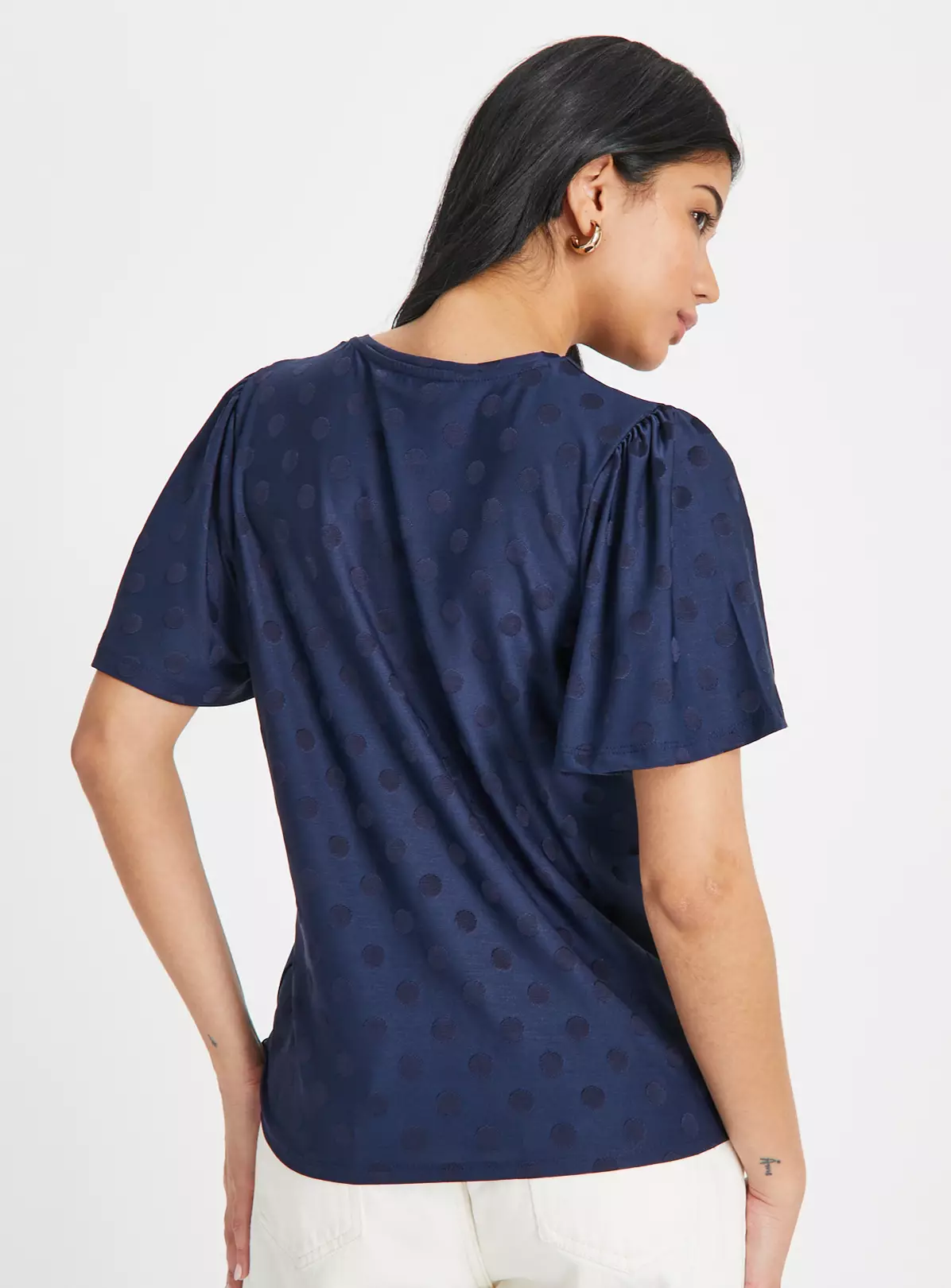 Navy Spot Jacquard Top18 3 Navy Spot Jacquard Top18