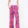 Bright Leaf Oversized Wide Leg Trousers 24 -Cheap Zest Garb Store tuc144279784 Multi20Coloured R Z001A