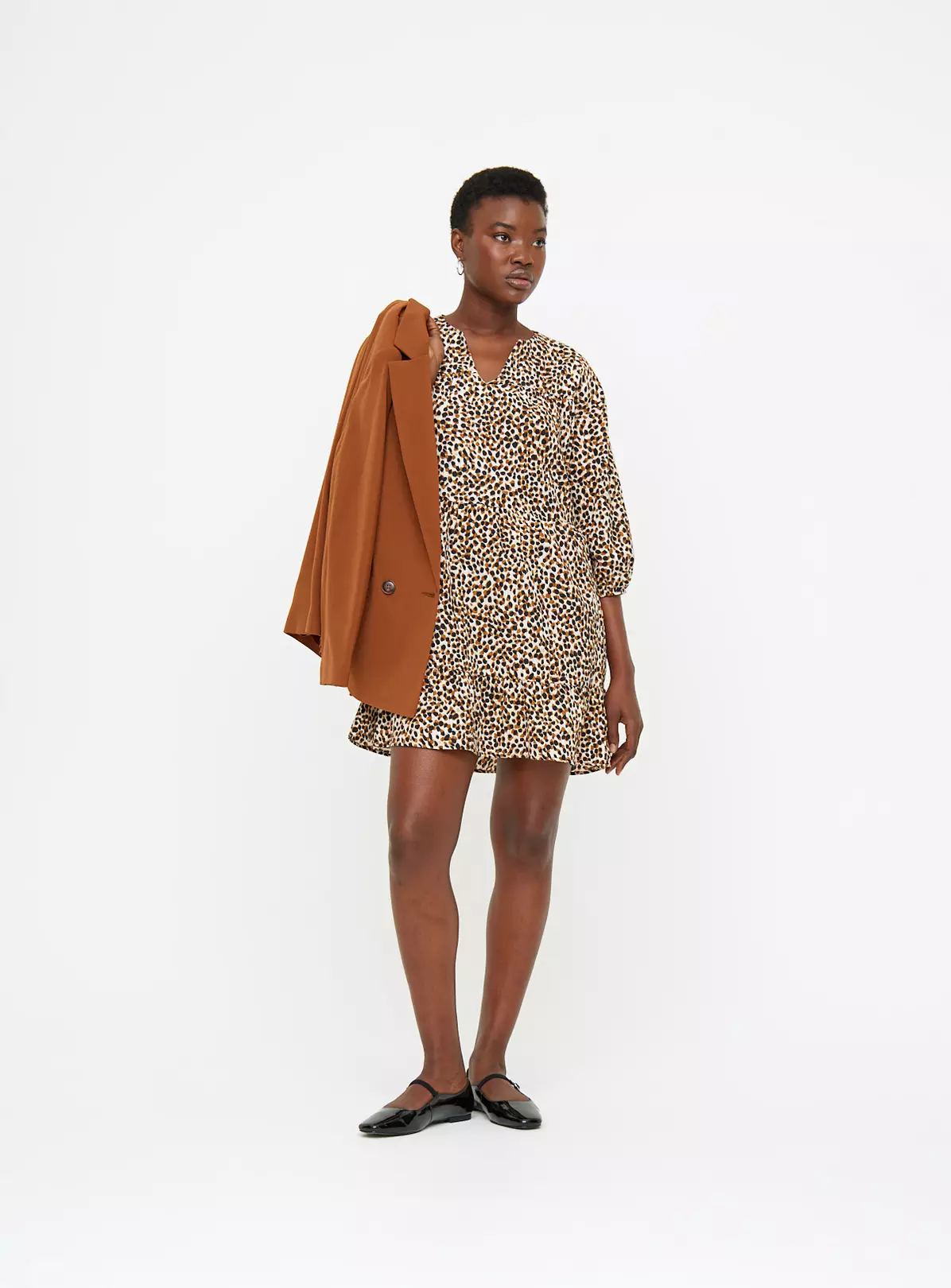 Animal Spot Print Tiered Dress 16 3 Animal Spot Print Tiered Dress 16