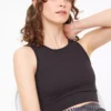 Active Black High Neck Cropped Top XL 1 Active Black High Neck Cropped Top XL -Cheap Zest Garb Store tuc144301566 Black R Z001A 1