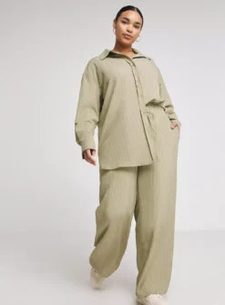 SIMPLY BE Crinkle Trouser 16 -Cheap Zest Garb Store tuc144316021 Green R Z001A