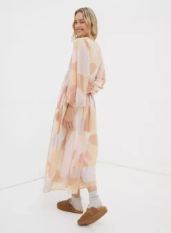 FATFACE Jocelyn Printed Abstract Midi Dress 12 -Cheap Zest Garb Store tuc144324266 Multi20Coloured R Z002A