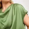Khaki Satin Cowl Neck Top 24 -Cheap Zest Garb Store tuc144335766 Khaki R Z003A