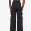 Black Ponte Wide Leg Cargo Trousers 22