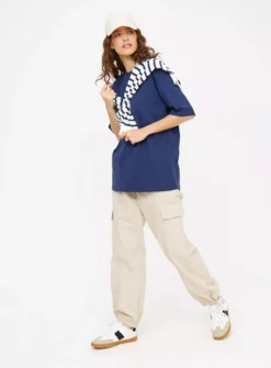 Navy Oversized Short Sleeve T-Shirt 16 -Cheap Zest Garb Store tuc144350309 Navy R Z002A