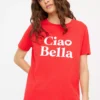 Red Ciao Bella Graphic T-Shirt 16 -Cheap Zest Garb Store tuc144350448 Red R Z001A