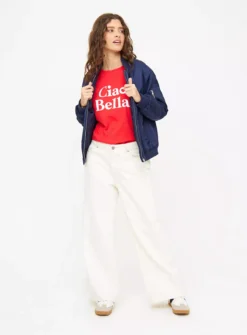 Red Ciao Bella Graphic T-Shirt 16 8 Red Ciao Bella Graphic T-Shirt 16 -Cheap Zest Garb Store tuc144350448 Red R Z002A