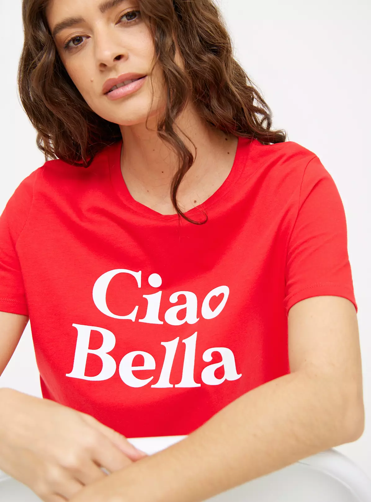 Red Ciao Bella Graphic T-Shirt 16 4 Red Ciao Bella Graphic T-Shirt 16 - Image 2