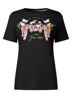 JOE BROWNS Tiger 'Be Proud' Graphic Tee 16 -Cheap Zest Garb Store tuc144401612 Black R Z002A