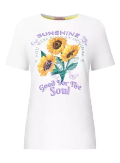 JOE BROWNS Sunflower 'Sunshine' Graphic Tee 18 -Cheap Zest Garb Store tuc144402316 White R Z002A