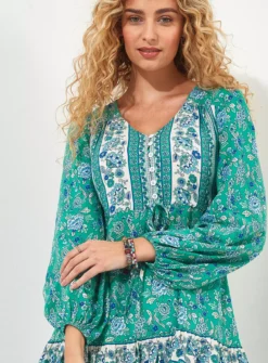 JOE BROWNS Border Print Tie Waist Mini Dress 14 -Cheap Zest Garb Store tuc144404160 Multi20Coloured R Z005A