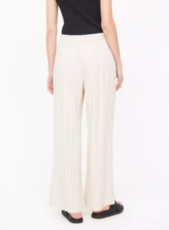 Cream Stripe Linen Blend Wide Leg Trousers14 -Cheap Zest Garb Store tuc144417972 Cream R Z004A
