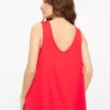 Red Relaxed V Front Vest Top 24 -Cheap Zest Garb Store tuc144433243 Red R Z004A