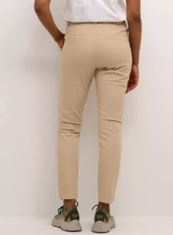 KAFFE Lea Chino 7/8 Trousers Cream 8