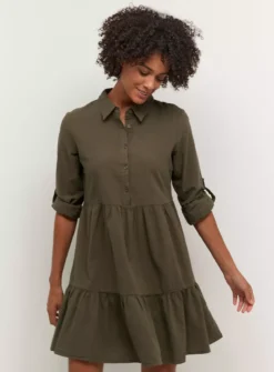 KAFFE Naya Dress 16 -Cheap Zest Garb Store tuc144631004 Green R Z001A