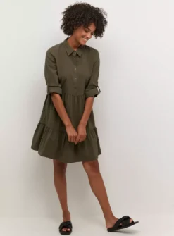 KAFFE Naya Dress 16 -Cheap Zest Garb Store tuc144631004 Green R Z003A