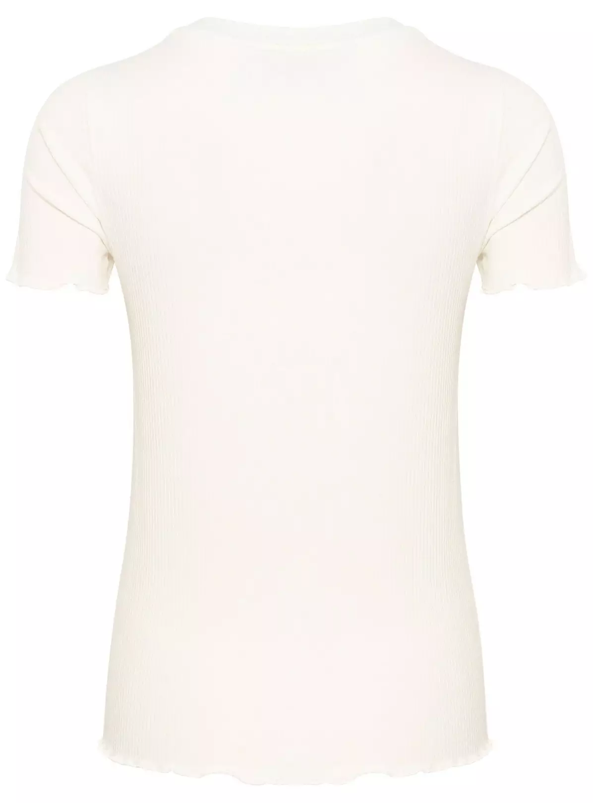 KAFFE Drew Short Sleeve Rib T Shirt White XL 3 KAFFE Drew Short Sleeve Rib T Shirt White XL