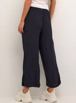 KAFFE Dacia High Waisted Cropped Trousers Blue 8 -Cheap Zest Garb Store tuc144668413 Blue R Z002A