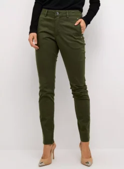 KAFFE Lea Rivet Trousers Green 18 10 KAFFE Lea Rivet Trousers Green 18 -Cheap Zest Garb Store tuc144669281 Green R Z001A