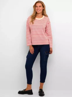 KAFFE Kawinny Long Sleeve T Shirt Red XL -Cheap Zest Garb Store tuc144708331 Red R Z003A