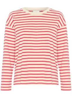 KAFFE Kawinny Long Sleeve T Shirt Red XL -Cheap Zest Garb Store tuc144708331 Red R Z004A